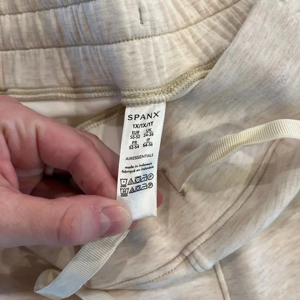 NWT Spanx Air Essentials‎ Cropped Wide Leg Pants Cream Size 1X - Picture 6 of 12